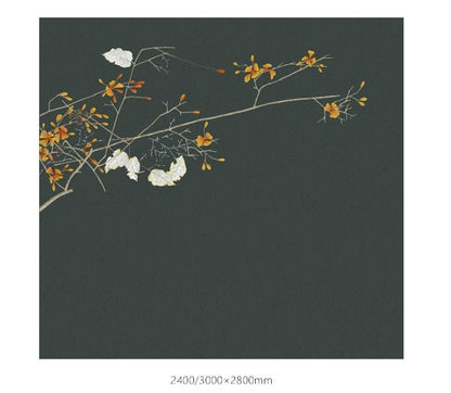 High - End Embroidery Decorative Painting - Suzhou Embroidery with Silk Full - Embroidery Craftsmanship | Commercial Space Soft Decoration Wall Hanging | Bulk Purchases Available with Customizable Patterns and Sizes.A Branch of Splendid Beauty - 海智集