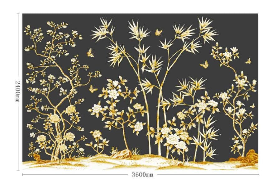 High - End Embroidery Decorative Painting - Suzhou Embroidery with Silk Full - Embroidery Craftsmanship | Commercial Space Soft Decoration Wall Hanging | Bulk Purchases Available with Customizable Patterns and Sizes.Golden Wind and Jade Dew - 海智集