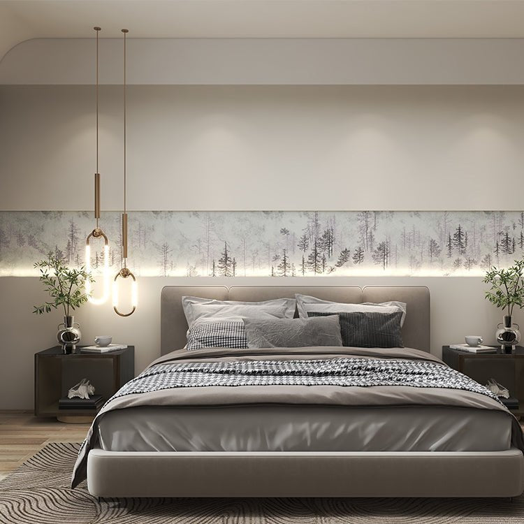 High - End Embroidery Decorative Painting - Suzhou Embroidery with Silk Full - Embroidery Craftsmanship | Commercial Space Soft Decoration Wall Hanging | Bulk Purchases Available with Customizable Patterns and Sizes.Misty Forest - 海智集