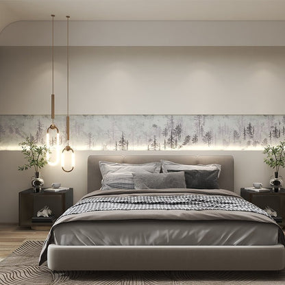 High - End Embroidery Decorative Painting - Suzhou Embroidery with Silk Full - Embroidery Craftsmanship | Commercial Space Soft Decoration Wall Hanging | Bulk Purchases Available with Customizable Patterns and Sizes.Misty Forest - 海智集