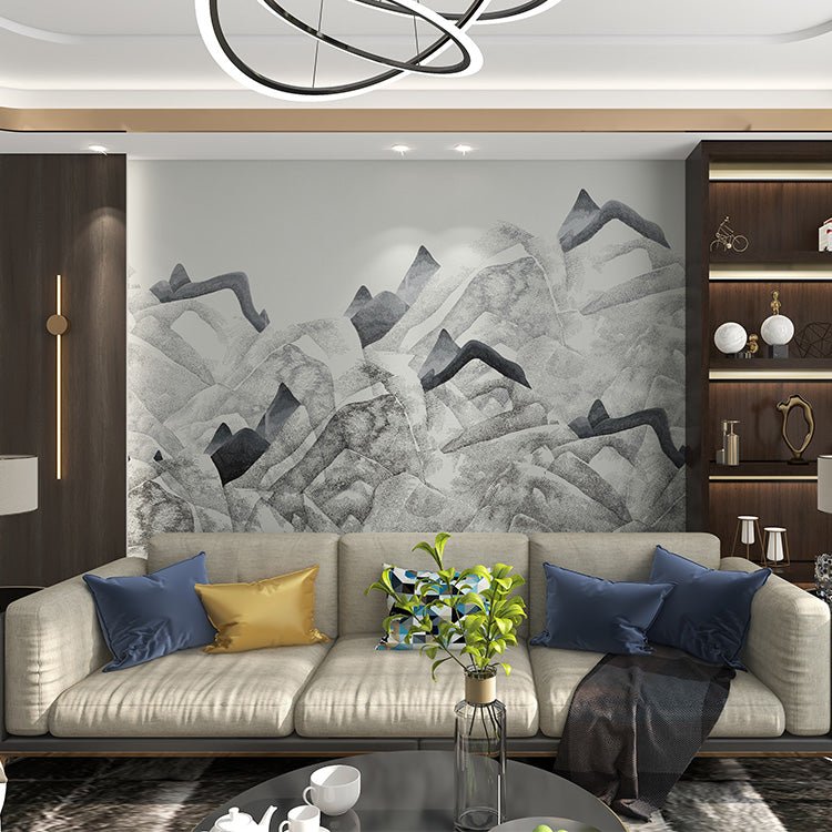 High - End Embroidery Decorative Painting - Suzhou Embroidery with Silk Full - Embroidery Craftsmanship | Commercial Space Soft Decoration Wall Hanging | Bulk Purchases Available with Customizable Patterns and Sizes.Misty Rain and Landscape - 海智集