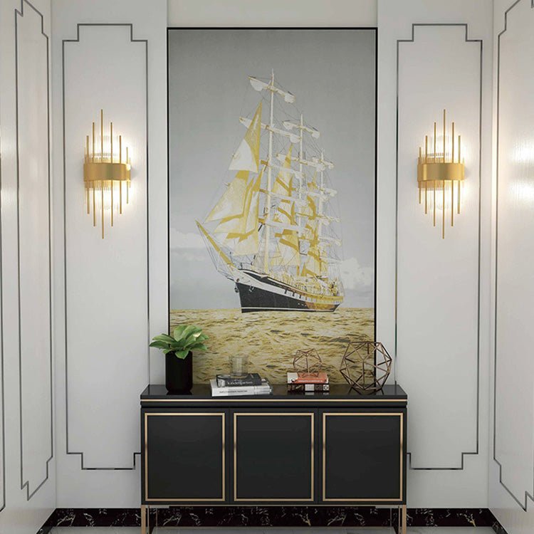 High - End Embroidery Decorative Painting - Suzhou Embroidery with Silk Full - Embroidery Craftsmanship | Commercial Space Soft Decoration Wall Hanging | Bulk Purchases Available with Customizable Patterns and Sizes.Smooth Sailing - 海智集