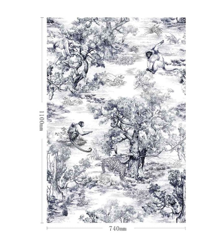 High - End Embroidery Decorative Painting - Suzhou Embroidery with Silk Full - Embroidery Craftsmanship | Commercial Space Soft Decoration Wall Hanging | Bulk Purchases Available with Customizable Patterns and Sizes.Jungle Adventure - 海智集
