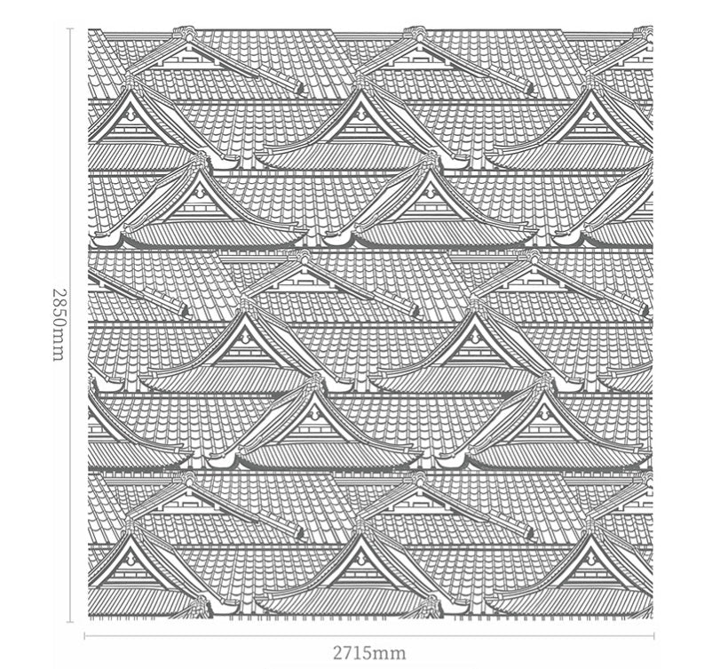 High - End Embroidery Decorative Painting - Suzhou Embroidery with Silk Full - Embroidery Craftsmanship | Commercial Space Soft Decoration Wall Hanging | Bulk Purchases Available with Customizable Patterns and Sizes.Imperial Palace and Pavilion - 海智集