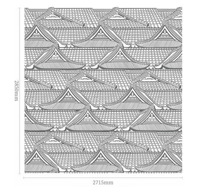 High - End Embroidery Decorative Painting - Suzhou Embroidery with Silk Full - Embroidery Craftsmanship | Commercial Space Soft Decoration Wall Hanging | Bulk Purchases Available with Customizable Patterns and Sizes.Imperial Palace and Pavilion - 海智集