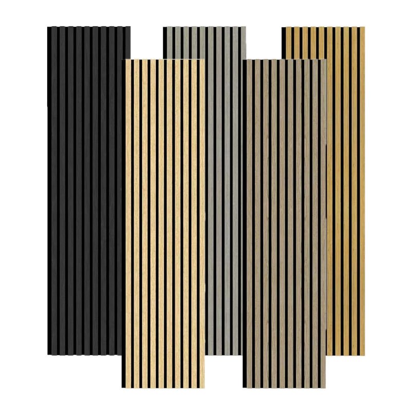 High Quality Modern Eco-Friendly Acoustic Wall Panel Decoration MDF Acoustic Wood Wall Panels Custom Acoustical Wall Panels - 海智集
