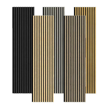 High Quality Modern Eco-Friendly Acoustic Wall Panel Decoration MDF Acoustic Wood Wall Panels Custom Acoustical Wall Panels - 海智集