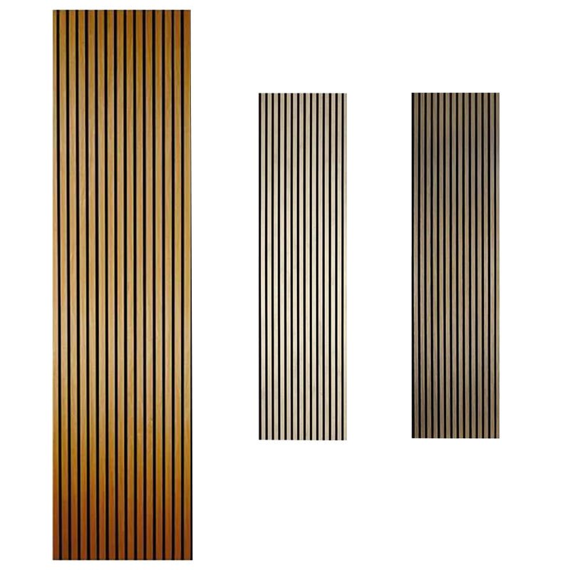 High Quality Modern Interior Acoustic Panels Decoration MDF Wood Slats Wall Panels Custom Eco-Friendly Acoustic Wall Panels - 海智集