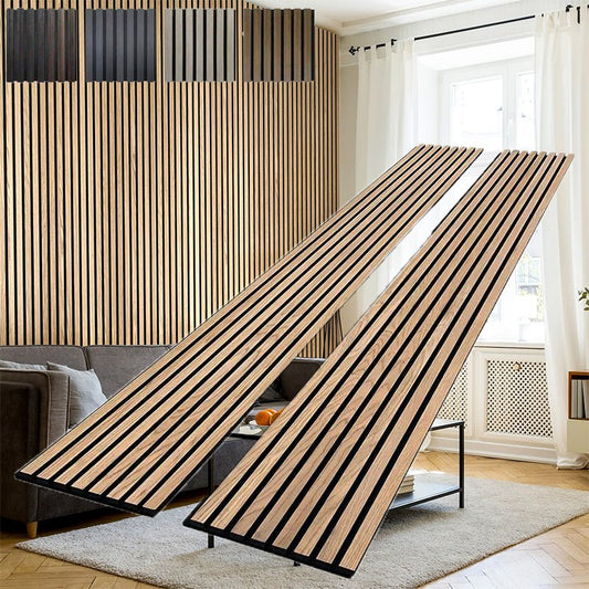 High Quality Modern Interior Acustic Wall Panel Decoration MDF Acoustic Wood Wall Panel Custom Wooden Acoustic Wall Panel - 海智集
