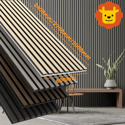 High Quality Modern Interior Studio Decoration Wood Acoustic Timber Wall Panels Custom Grooved Acoustic Wall Panel - 海智集