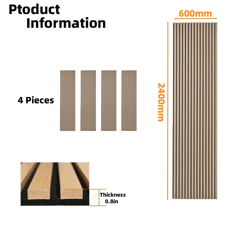 High Quality Modern Interior Studio Decoration Wood Soundproofing Panels Custom Grooved Acoustic Wall Decoration Panel - 海智集