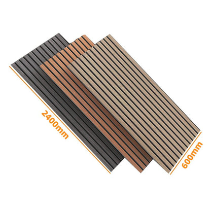 High Quality Modern Interior Studio Office Decoration Wood Sound Panels Custom Grooved Acoustic Wall Panel - 海智集