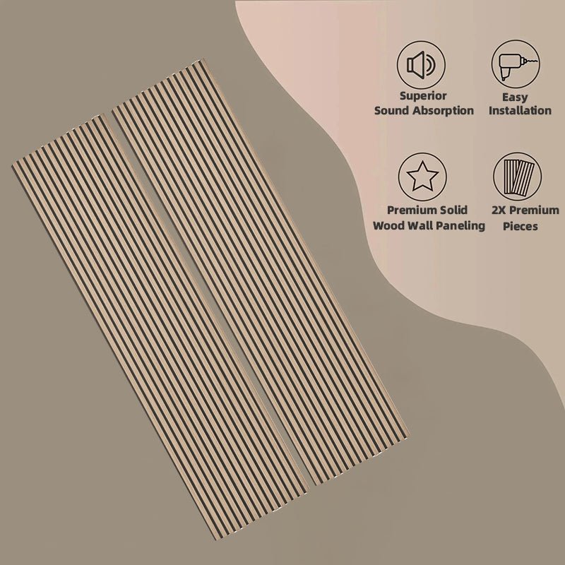 High Quality Modern Interior Studio Office Wall Decoration Panel Custom Grooved Acoustic Wall Panel - 海智集