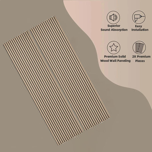 High Quality Modern Interior Studio Office Wall Decoration Panel Custom Grooved Acoustic Wall Panel - 海智集