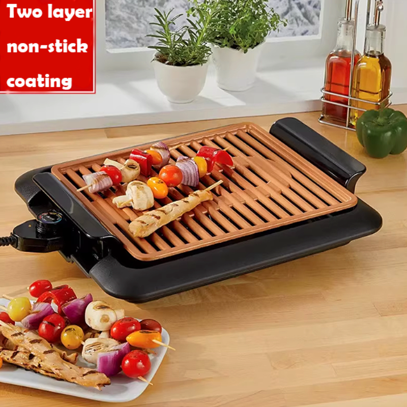 Anti - scalding ELECTRIC GRILL (DIE-CAST): the ideal cooking tool for group gatherings