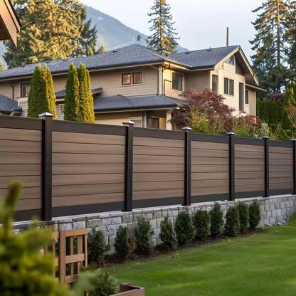Hot Sale Garden Horticulture UV protection Composite Vinyl Panels 8ft Wpc Fence-海智集-