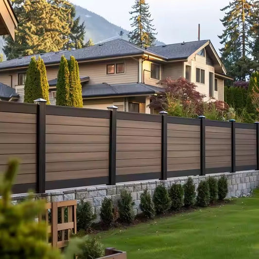 Hot Sale Garden Horticulture UV protection Composite Vinyl Panels 8ft Wpc Fence-海智集-