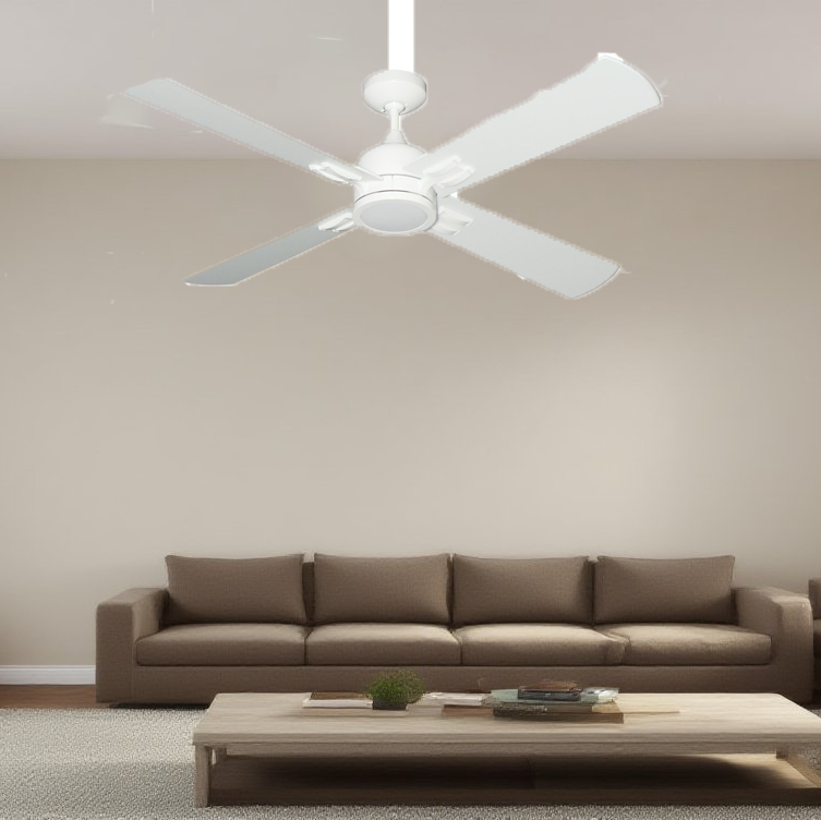 Home four-leaf ceiling fan ZC-F02, designer style, dining room, living room, bedroom and studio ceiling fan-海智集-