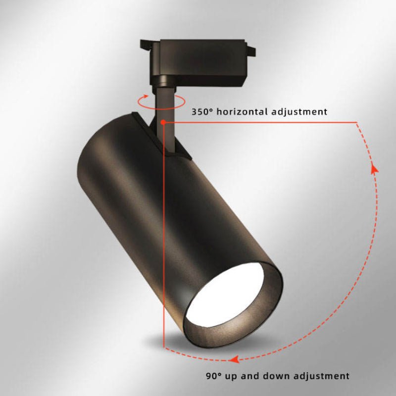 Manufacturer Angle Adjustable Track Lamp Aluminum Iron Rail Spot Lighting System COB Tracklight Magnet 20W Led Track Light - 海智集