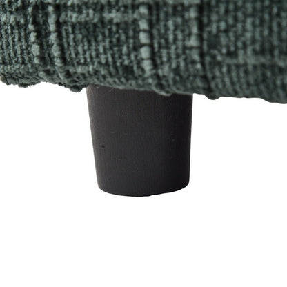 Modern Chenille 2-Seater Sofa with LED Light, USB Charging Port, and Storage Bag in Emerald-海智集-Default-