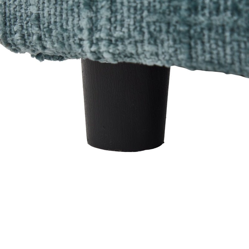 Multifunctional Chenille Recliner with Storage and Phone Bracket for Small Spaces in Lake Blue - 海智集