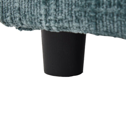 Multifunctional Chenille Recliner with Storage and Phone Bracket for Small Spaces in Lake Blue - 海智集