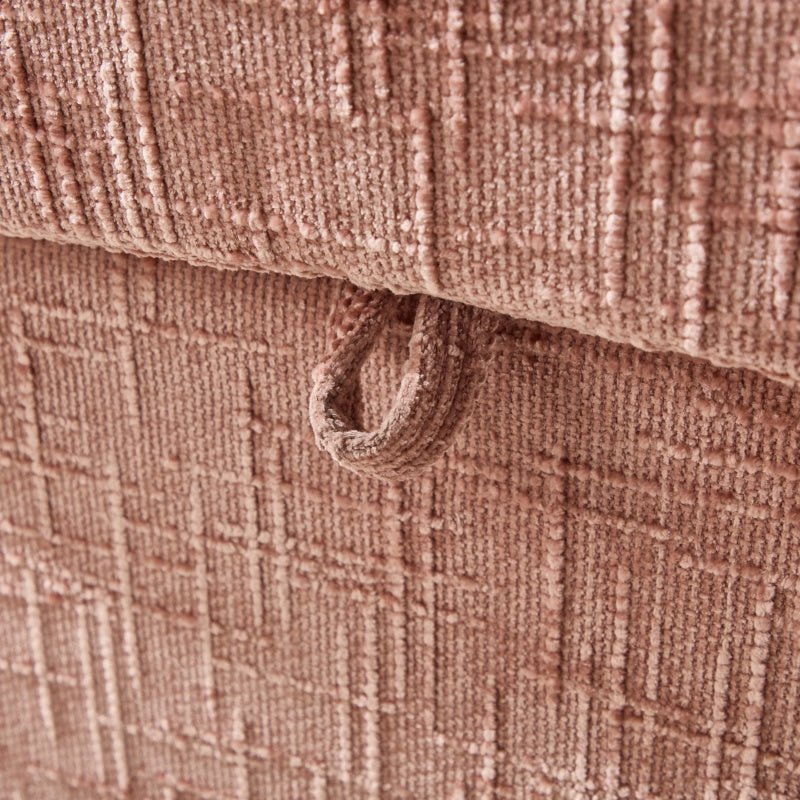 Multifunctional Lazy Person Sofa Recliner with Storage Backrest and Cell Phone Bracket in Pink Chenille for Living Room and Bedroom - 海智集