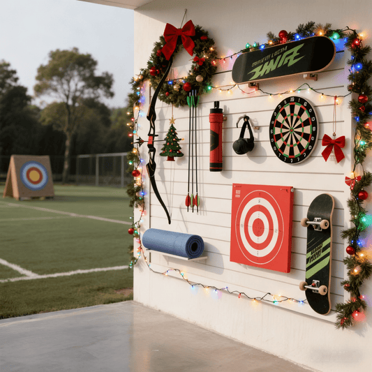 OEM Christmas - themed Garage Tool Storage Slat Wall Panels, Custom Interior Wpc Wall Panels for the Festive Season - 海智集