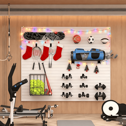 OEM Christmas - themed Garage Tool Storage Slat Wall Panels, Custom Interior Wpc Wall Panels for the Festive Season - 海智集