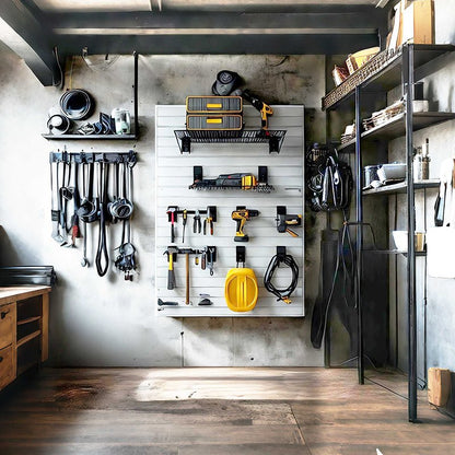 OEM Custom Interior Living Room Organizer Panels Waterproof Garage Tool Bag Storage Office Organization Wood Slat Wall Storage - 海智集