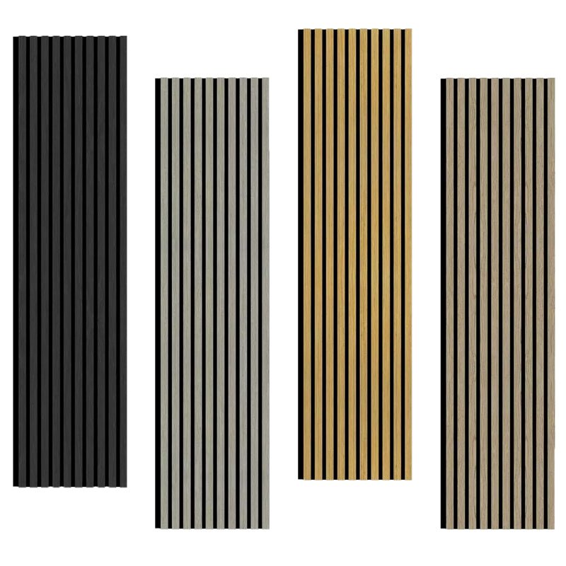 OEM Custom Modern Acoustic Wall Panel Decoration MDF Wood Slat Wall Panel Custom Wood Veneer Acoustical Wall Panels - 海智集