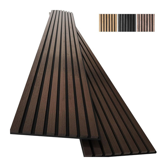 OEM Custom Modern Wood Slats Wall Panels Decoration MDF Acoustic Wood Wall Panel Custom Wood Acoustic Panels - 海智集