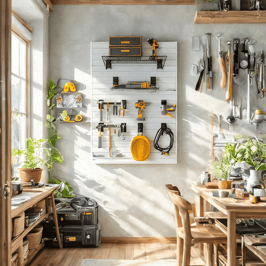 OEM Custom Single Slat Wall Panels Waterproof Wood Organizer for Office Industrial Garage Tool Storage for Interior Living Room - 海智集