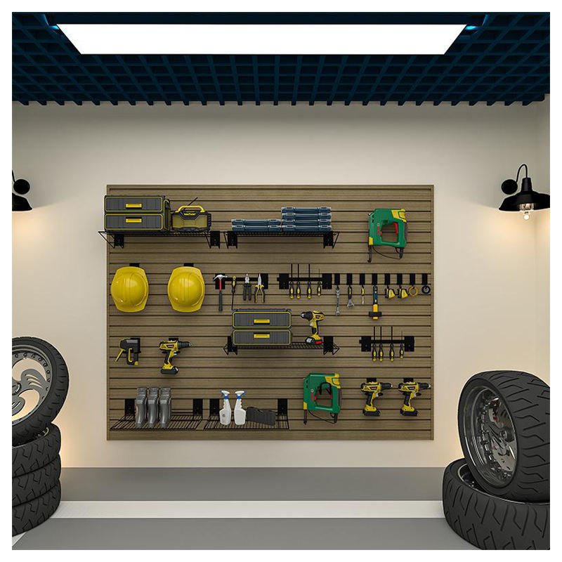 OEM Garage Home Storage Slat Wall Panels Custom Interior Wpc Wall Panell Custom Wpc Slat Wall Panels - 海智集