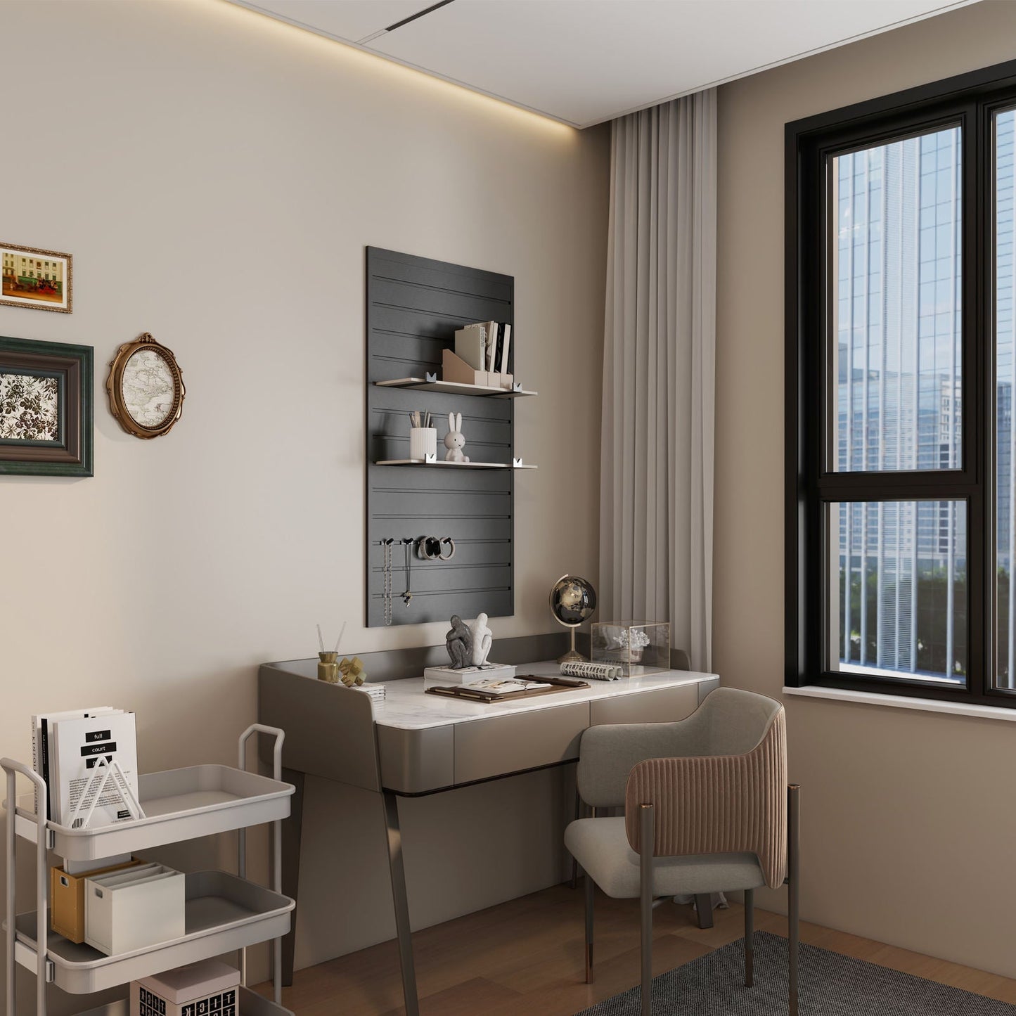 OEM Garage Shop Storage Slat Wall Organizer Living Room Decorations Custom Waterproof Slat Wall Storage Panels - 海智集