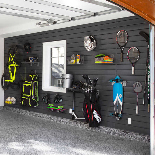 OEM Garage Tool Home Storage Slat Wall Panels Custom Interior Wpc Fluted Wall Panel Custom Wpc Slat Wall Panels - 海智集