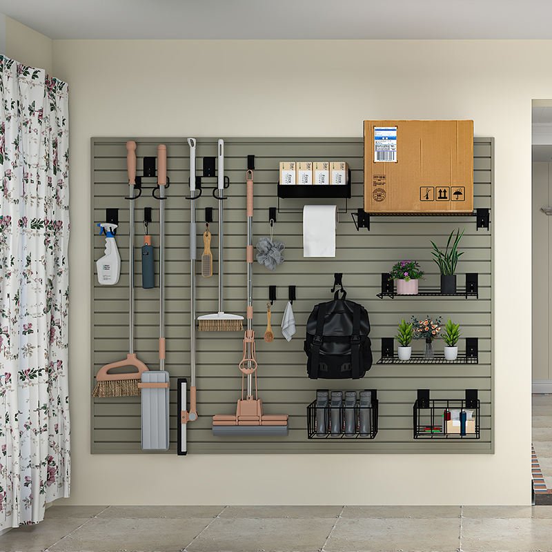 OEM Garage Tool Home Storage Slat Wall Panels Custom Wpc Fluted Wall Panel Custom Slat Wall Panels - 海智集