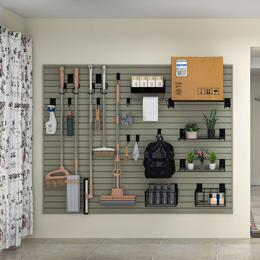 OEM Garage Tool Home Storage Slat Wall Panels Custom Wpc Fluted Wall Panel Custom Slat Wall Panels - 海智集
