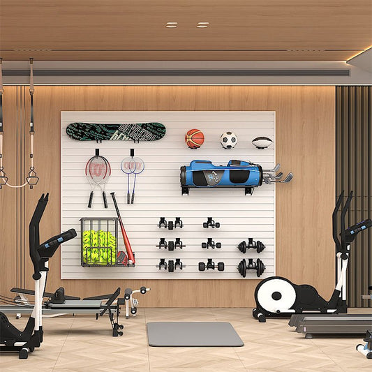 OEM Garage Tool Home Storage Slatwall Panels Custom Wpc Wall Board Custom Wpc Slat Wall Panels - 海智集