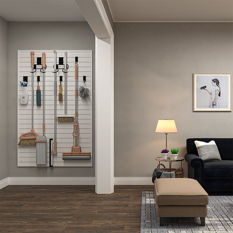 OEM Garage Tool Wall Storage Shelves Interior Living Room Custom Waterproof Slat Wall Storage Panels - 海智集