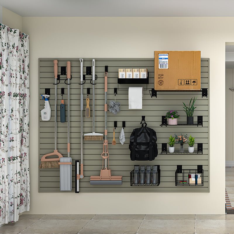 OEM Garage Wall and Home Storage System Wall Board Interior Decorative Panels Custom Wpc Slat Wall Panels - 海智集