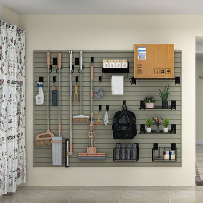 OEM Garage Wall and Home Storage System Wall Board Interior Decorative Panels Custom Wpc Slat Wall Panels - 海智集