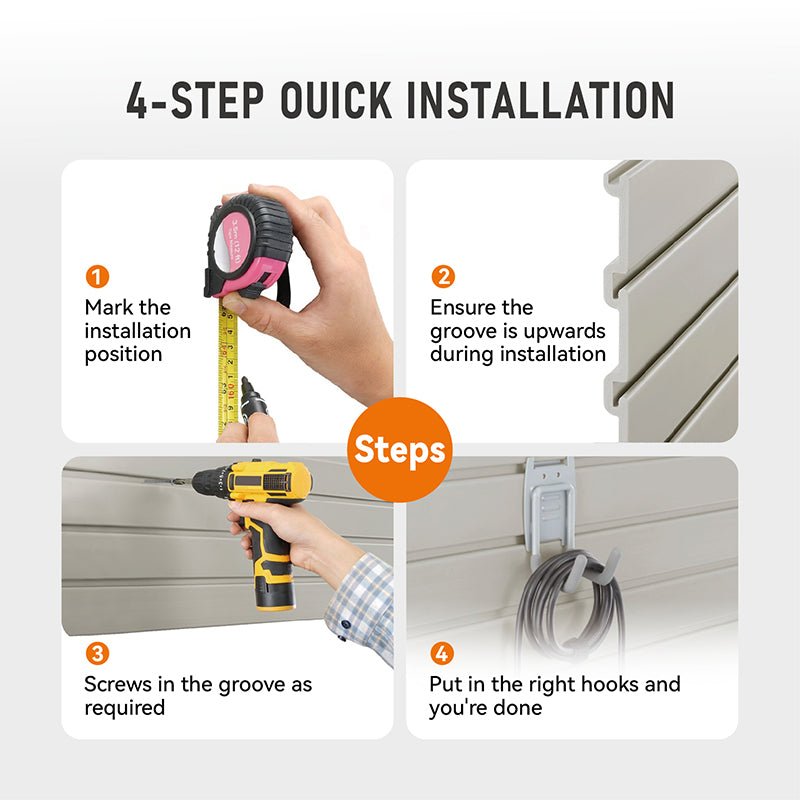 OEM Home Storage Slat Wall Board Custom Wall Decor Panel Custom Wpc Slat Wall Panels - 海智集