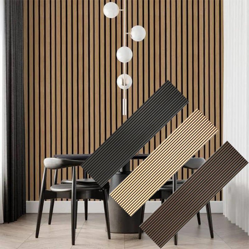 OEM Modern Eco-Friendly Acoustic Wall Panel Decoration MDF Wood Veneer Wall Decoration Panel Custom Acoustical Wall Panels - 海智集