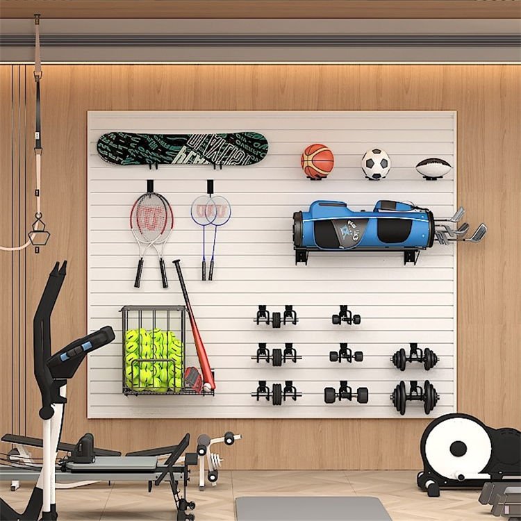 OEM WPC Storage Slat Wall Panel - Modular Garage Tool Organizer Waterproof Home Decor - 海智集