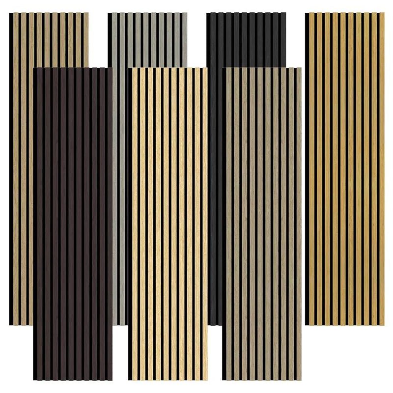 Panel Acusticos De Listones De Madera De Alta Calidad Fsilon Paneles De Pared Acusticos De Chapa De Madera Personalizados - 海智集