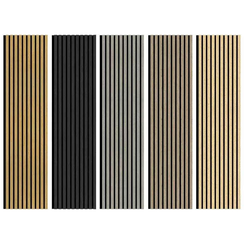 Panel De Pared De Listones De Madera Modernos OEM Paneles Absorbentes De Sonido MDF Paneles Acusticos De Madera Personalizados - 海智集
