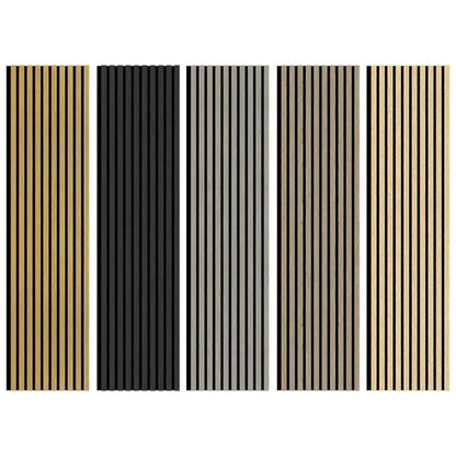 Panel De Pared De Listones De Madera Modernos OEM Paneles Absorbentes De Sonido MDF Paneles Acusticos De Madera Personalizados - 海智集