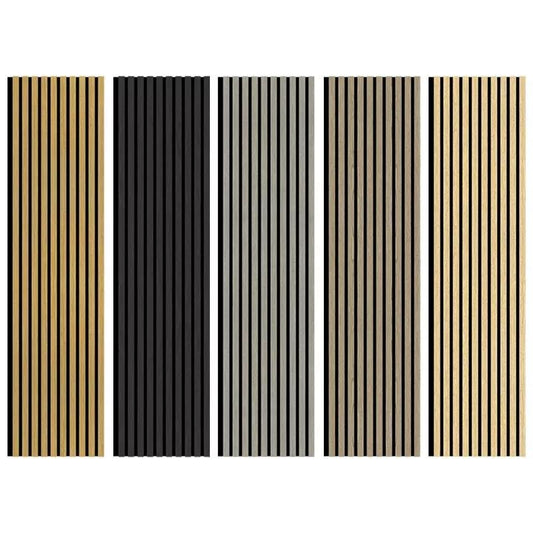 Panel De Pared De Listones De Madera Modernos OEM Paneles Absorbentes De Sonido MDF Paneles Acusticos De Madera Personalizados - 海智集