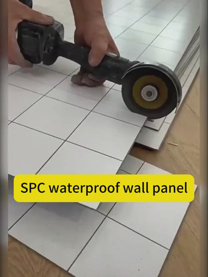 SPC Carved Board (Bathroom Small Tile Alternative) – 12x12 Interlocking Waterproof Anti-Slip Bathroom Flooring Tiles (10 Sqft/Box)